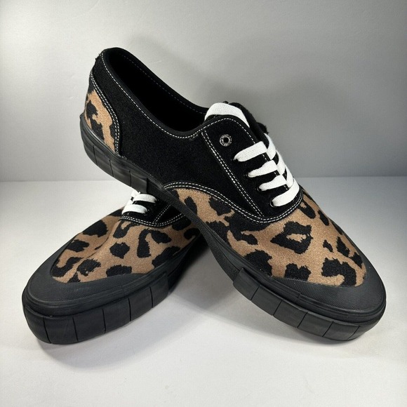 Good News Softball 2 Low Top Sneakers - Leopard Animal print Mens Size 13 London - Picture 1 of 12